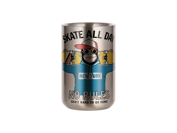 17oz/500ml Sublimation Stainless Steel U-Shaped Tumbler (Silver)