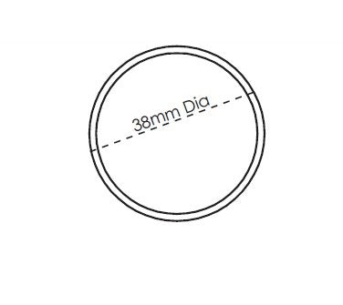 38MM DIA EURO OFFSET CHS ROUND HANDRAIL STAINLESS STEEL - Image 2