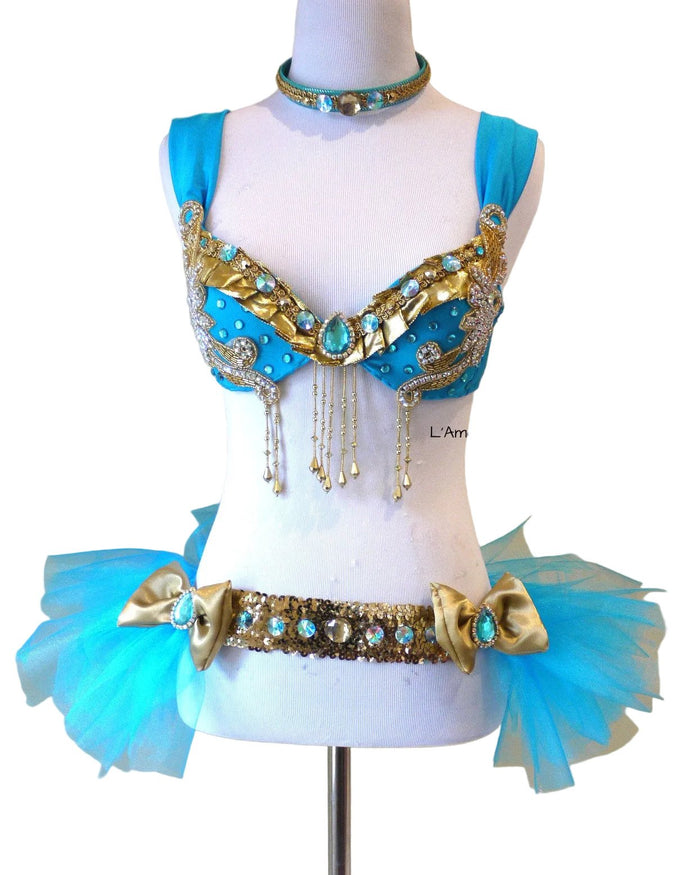 Arabian Nights Inspired Cosplay Dance Costume Rave Bra