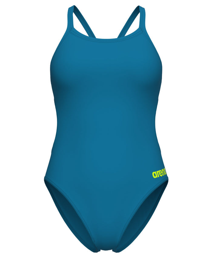 Arena Team Challenge Solid Swimsuit - Blue Cosmo/Artic Lime - Limited Edition