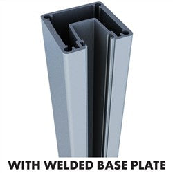 AUSTRALIS DELUXE BALUSTRADE - ONE WAY BASE PLATED POST 1050mm - Image 5