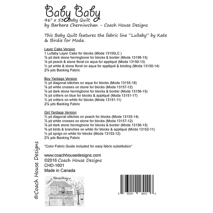 Baby Baby Downloadable PDF Quilt Pattern