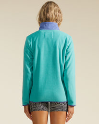 Billabong Ladies A Division Boundary Lite Half Zip Mock Neck Sweatshirt