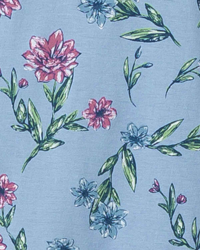 Caroline Floral Long Sleeve Cotton Jersey Nightdress - Image 4 - The Classic Boutique
