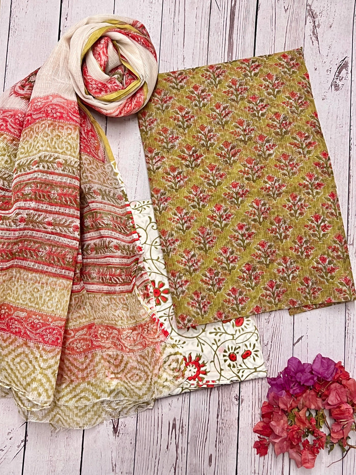 Citron printed Kota kurta set