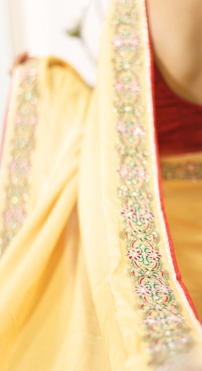 Classic Satin Georgette Saree