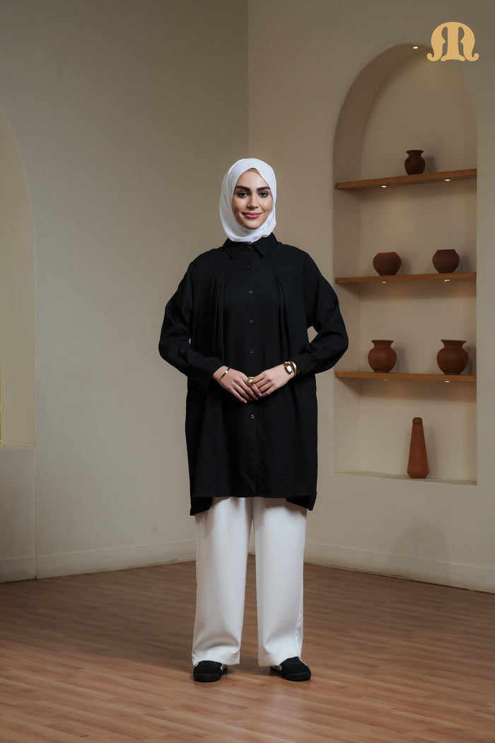 CLEO TUNIC BLACK CHT02