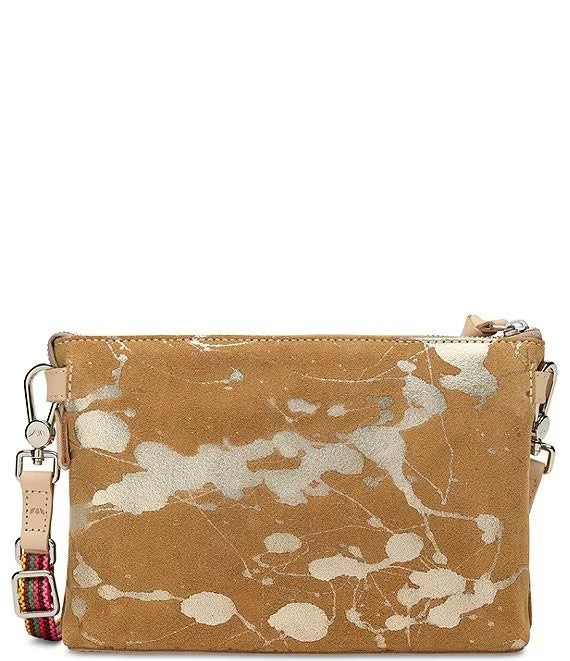 Consuela - Midtown Metallic Splattered Suede Crossbody Bag - Marlow