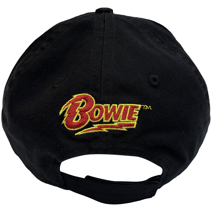 DAVID BOWIE - FLASH LOGO - Baseball Cap Black