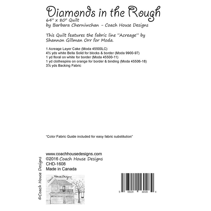 Diamonds in the Rough Downloadable PDF Quilt Pattern