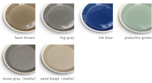 dishes 230 plate (moss gray) /matte