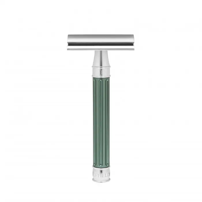 Edwin Jagger 3ONE6 Stainless Steel Green DE Safety Razor