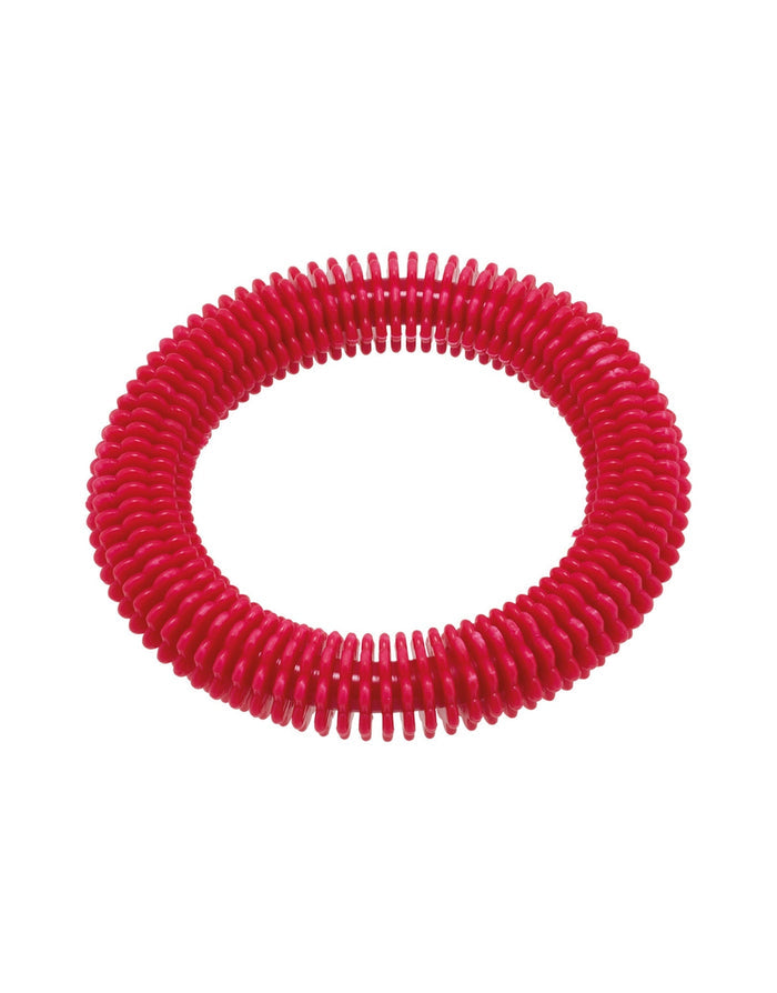 Red spiral spring bracelet in Fashy lamellar diving ring