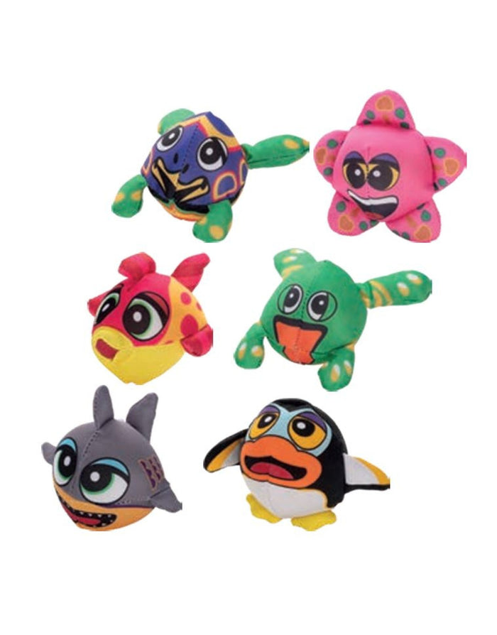 Vibrant Fashy small sponge sea animal swim toy set of six sea creatures