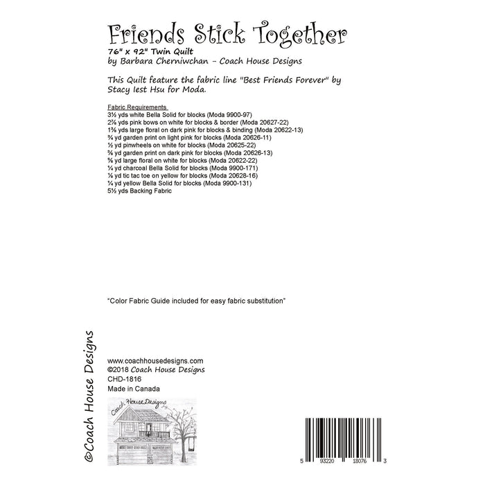 Friends Stick Together Downloadable PDF Quilt Pattern