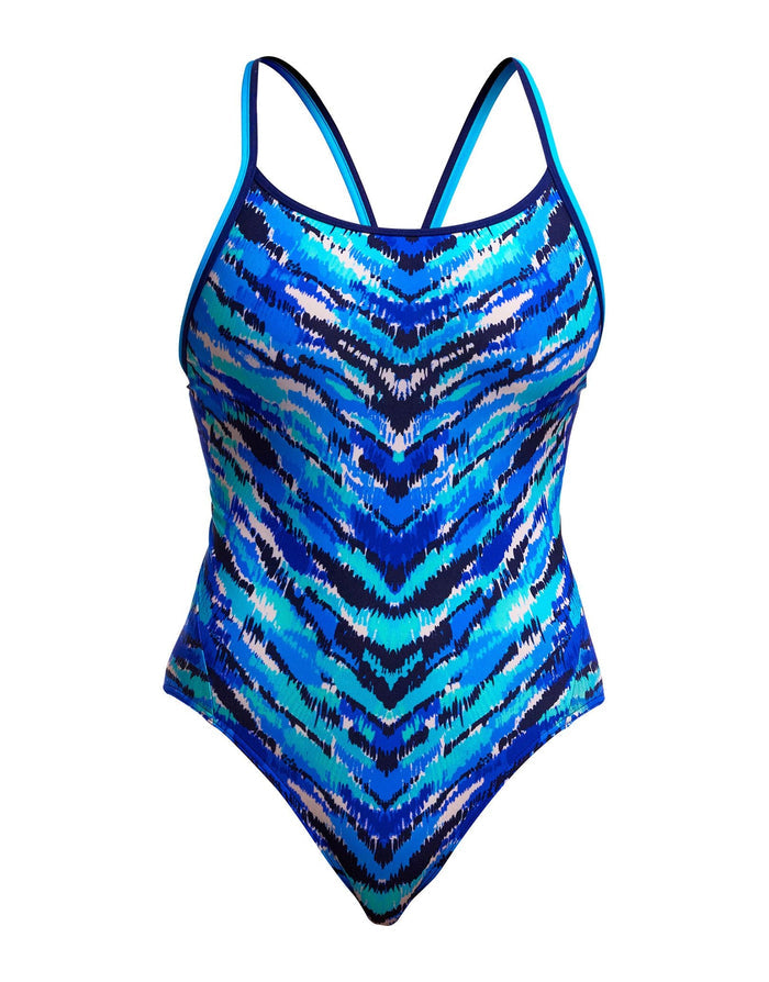 Funkita Fur Seal Diamond Back Swimsuit - Blue