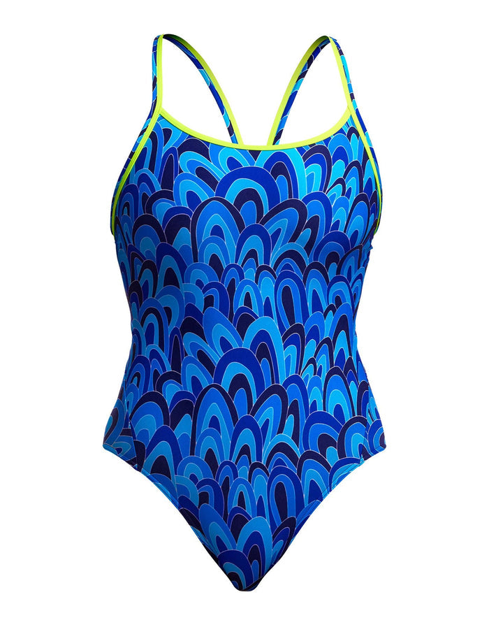 Funkita Hilly Billy Blues Diamond Back Swimsuit - Blue