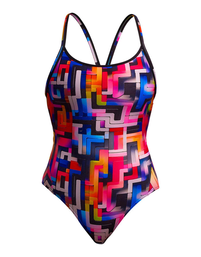 Funkita Putty Rules Diamond Back Swimsuit - Multi