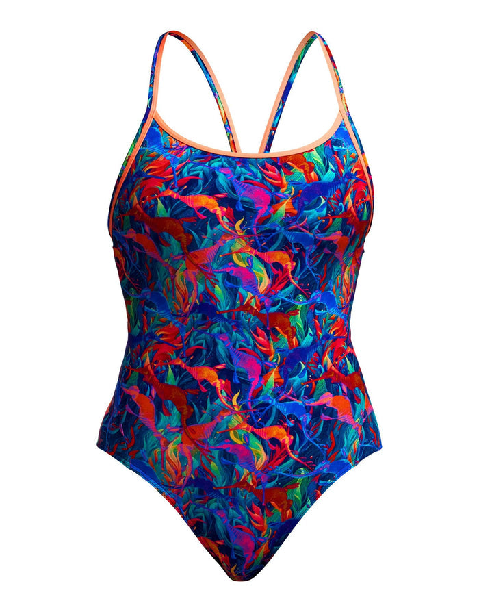Funkita Weedy One Diamond Back Swimsuit - Multi