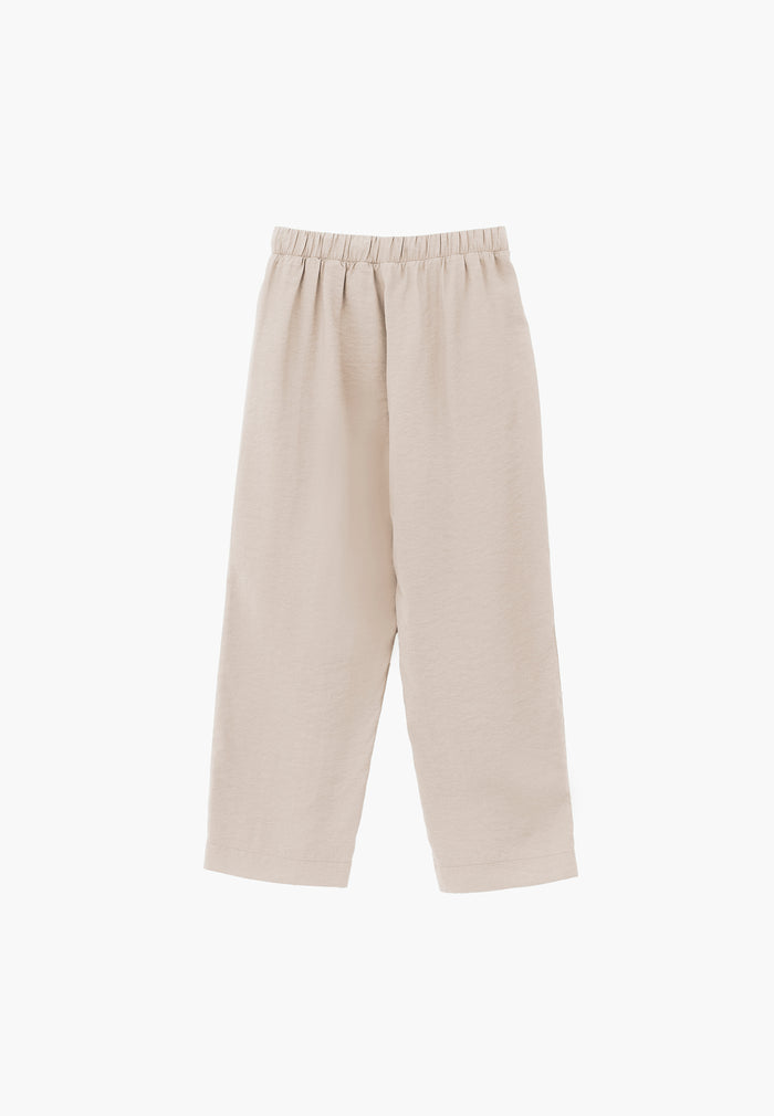 High Waist Straight Pants - SIMPLY TAUPE