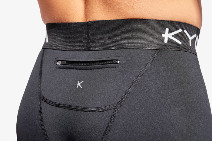 Men's Infrared Performance Leggings with Zip - KYMIRA Core 3.0 - Bascora