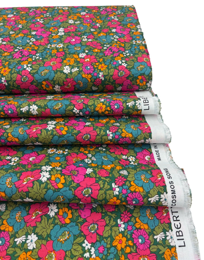 Liberty Fabrics Lasenby Quilting Cotton, Everlasting - Cosmos Song A