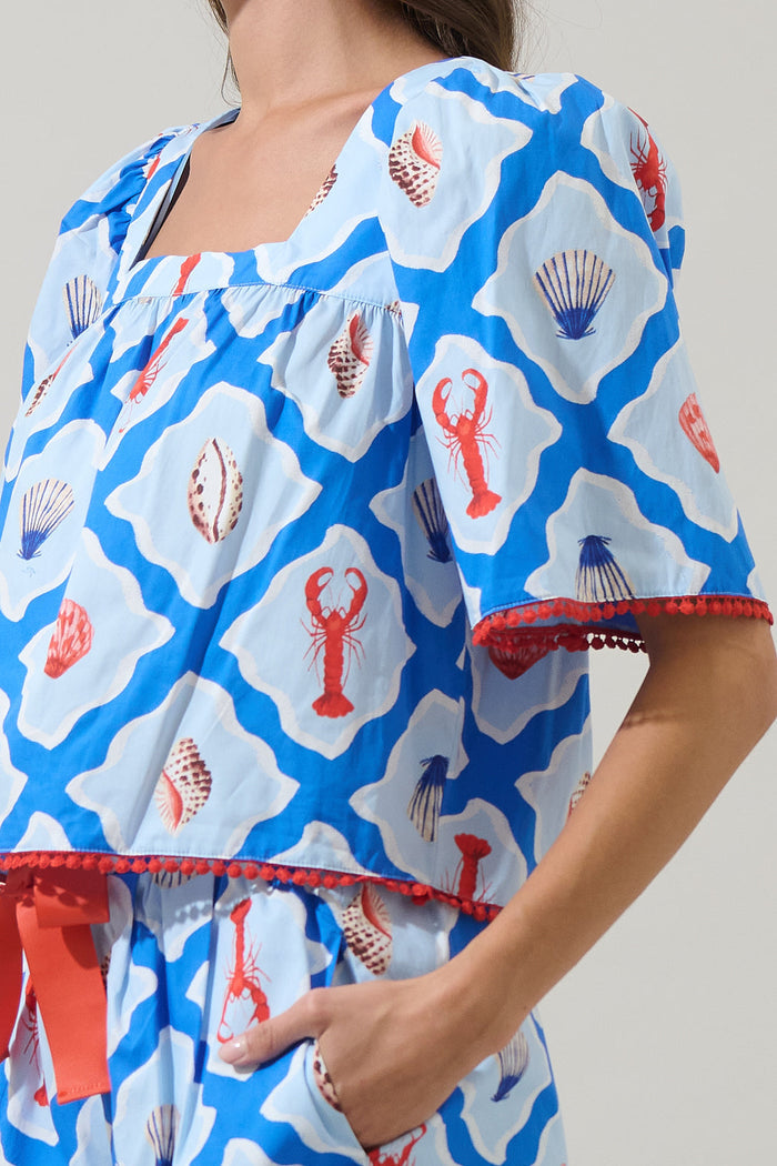 Lobster Bay Durmy Bell Sleeve Top