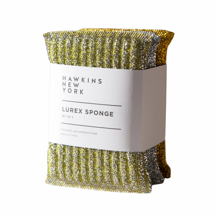LUREX SPONGES - SET OF 3: METALLICS