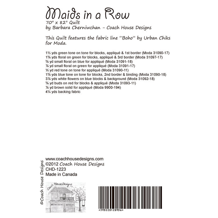 Maids in a Row Quilt Pattern
