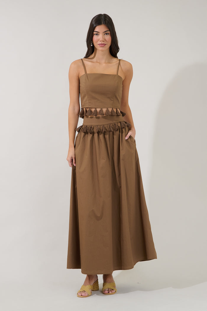 Merony Tassel Trim Cami Top
