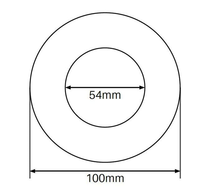 MOD50 dress ring 100mm Diameter outer Stainless Steel 316 Polished - Image 2