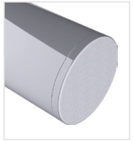 MOD50 flat end cap SS316 for stainless steel 50mm diameter posts - Image 3