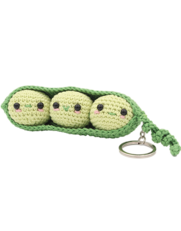 Peas in a Pod Keyring Crochet Kit, Hardicraft