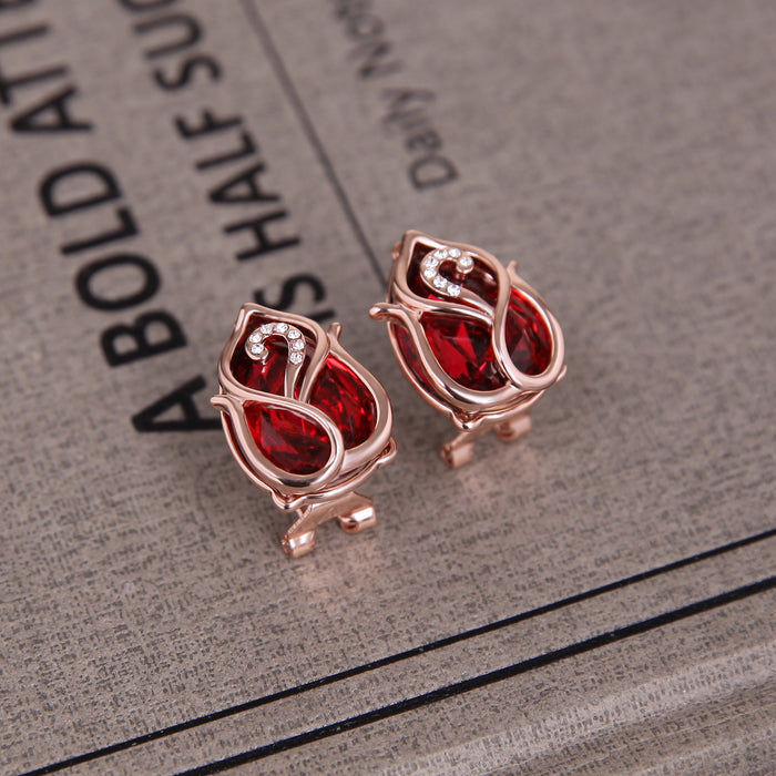 SET601 - Red Rose Jewellery Set