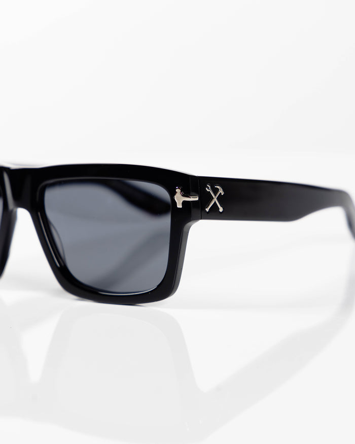 Sledge Sunglasses - Black & Grey Polarised
