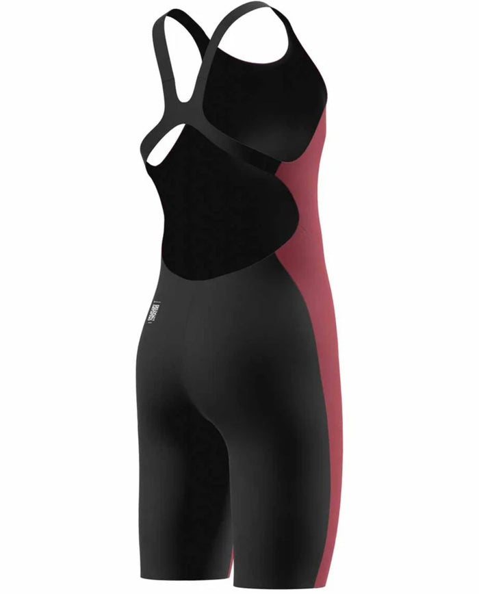 Speedo Girls Fastskin Endurance+ Max Openback Kneeskin - Black/Red