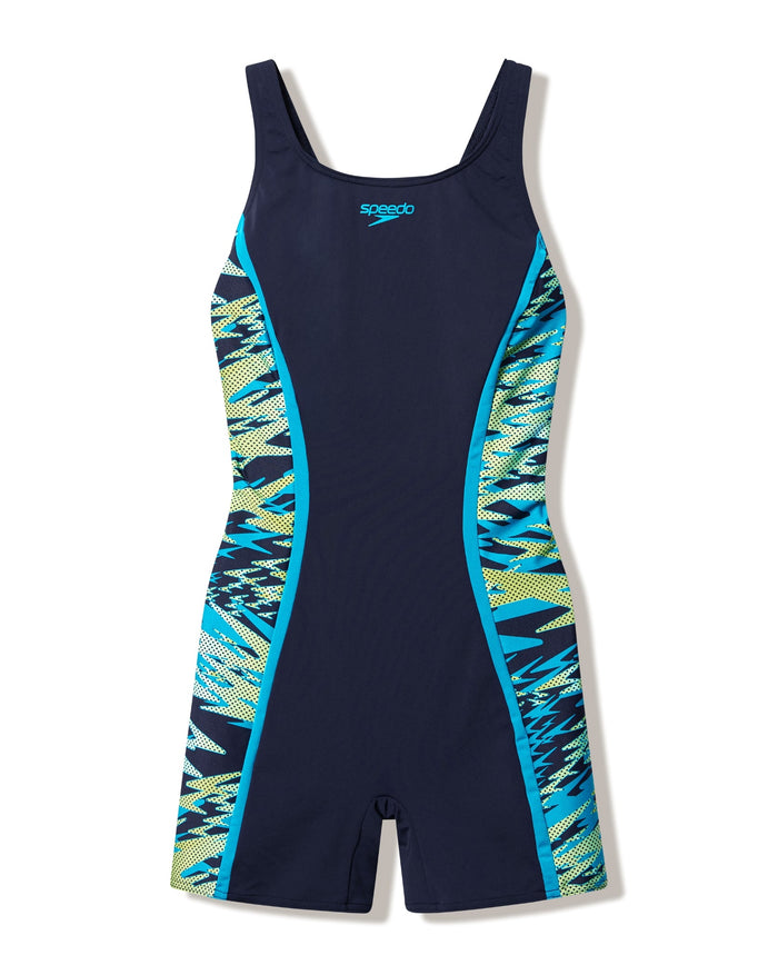 Speedo Hyperboom Splice Muscleback Legsuit - Black/Green