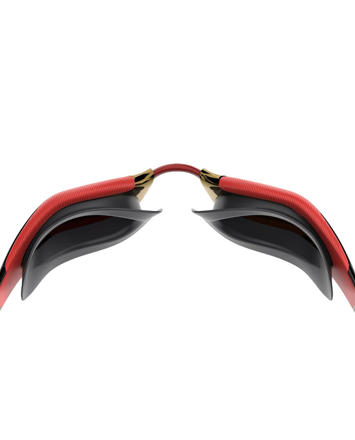 Speedo Limited Edition Fastskin Hyper Elite Mirrored Swim Goggles - Black/Red