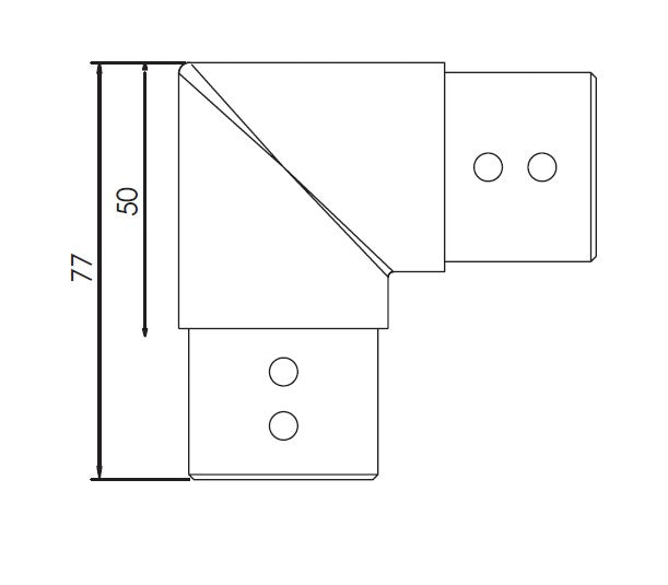 SUMMIT 38mm DIA 90 Degrees JOINER 316 STAINLESS STEEL - Image 2