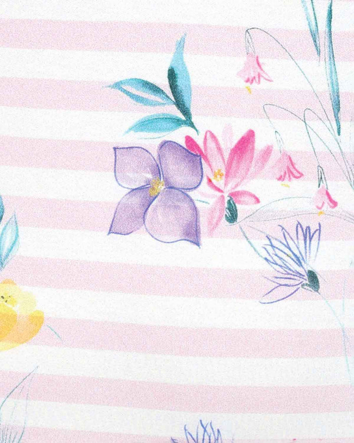 Sybil Floral Cotton Short Sleeved Polo Top - Image 4 - The Classic Boutique