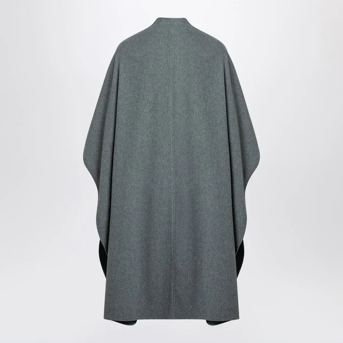 the garment - Grey wool-blend cape