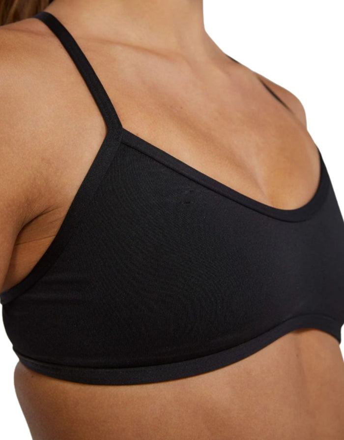 TYR Solid Durafast Elite Trinity Swim Top - Black