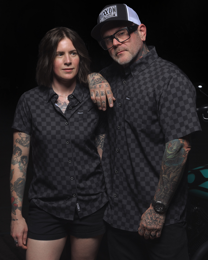 Winner's Circle Party Shirt - Black & Grey - Dixxon Flannel Co.