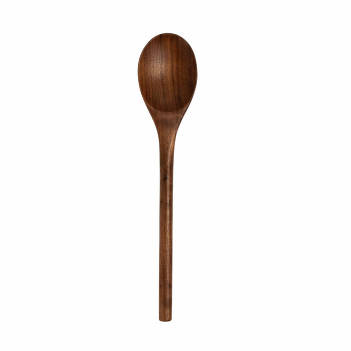 12’’ Walnut Wooden Oval Spoon - Kitchen Cooking Utensil