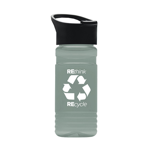 20 oz. UpCycle rPET Bottle With Pop Up Sip Lid, Screen Print