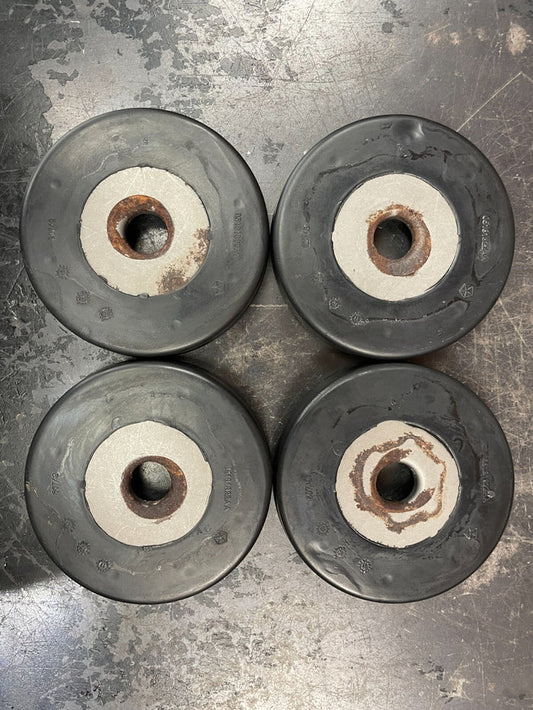 2015-2022 JEEP GRAND CHEROKEE FRONT SUBFRAME CROSSMEMBER COVER CAPS OEM SET OF 4