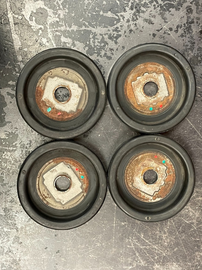 2015-2022 JEEP GRAND CHEROKEE FRONT SUBFRAME CROSSMEMBER COVER CAPS OEM SET OF 4