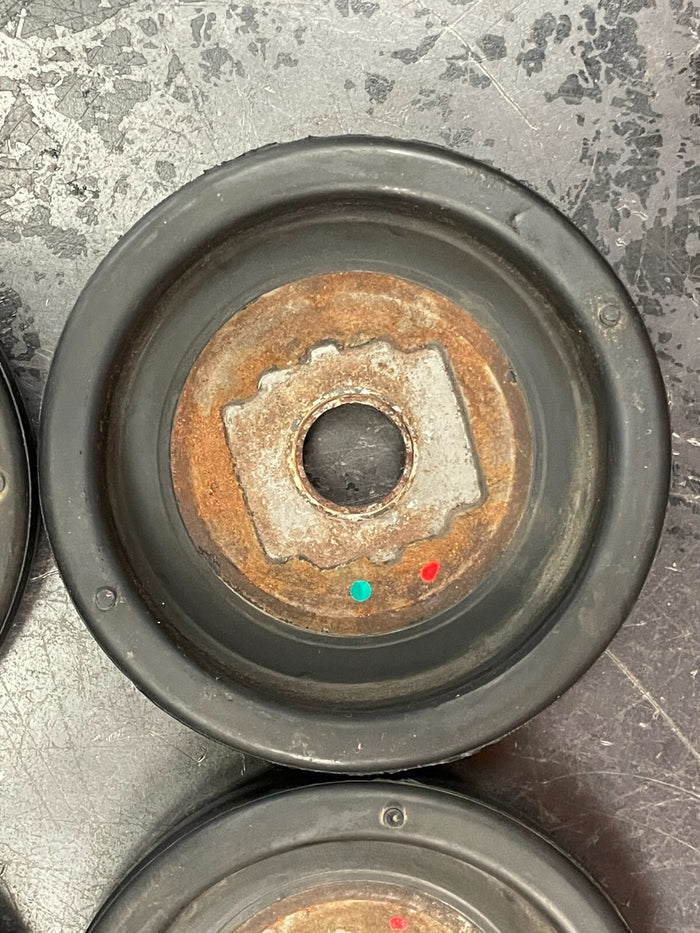 2015-2022 JEEP GRAND CHEROKEE FRONT SUBFRAME CROSSMEMBER COVER CAPS OEM SET OF 4