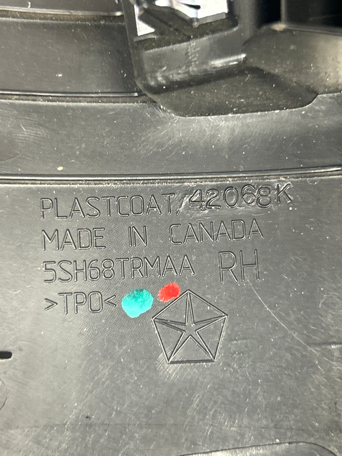 2015-2023 Dodge Charger Black A Pillar Trim Set OEM 5LN24DX9AF