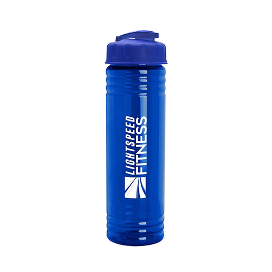 24 oz. Slim Fit UpCycle rPET Bottle with Flip Lid, Screen Print